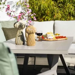 Loungesets-Garden Impressions Senja lounge dining set 4-delig rechts- valley sand
