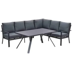 Loungesets-Garden Impressions Senja lounge dining set 3-delig rechts -mystic grey