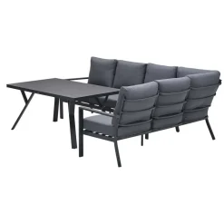 Loungesets-Garden Impressions Senja lounge dining set 3-delig rechts -mystic grey