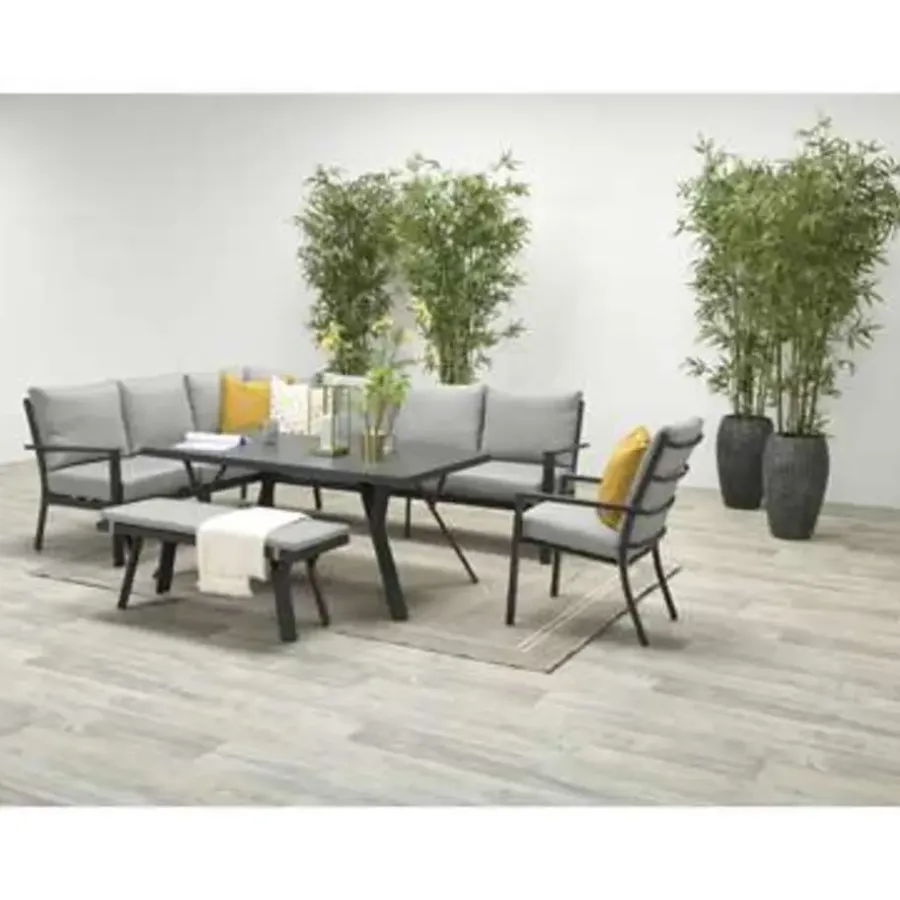 Garden Impressions Senja lounge dining tuinstoel - donker grijs
