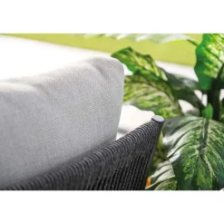 Garden Impressions Tineo lounge dining set 7-delig - donker grijs