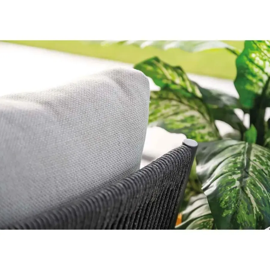 Garden Impressions Tineo lounge dining set 7-delig - donker grijs