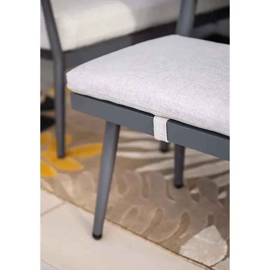 Garden Impressions Tineo lounge dining set 7-delig - donker grijs