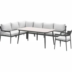 Loungesets-Garden Impressions Tineo lounge dining set 6-delig incl stoel