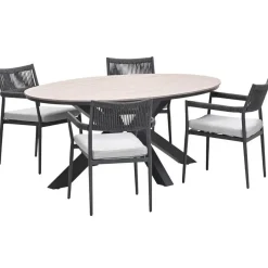 Tuinsets-Garden Impressions Tineo - Tulli tuinset 5-delig 180x115 cm