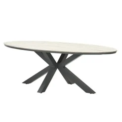 Garden Impressions Tulli tuintafel 220x115 cm - licht bruin