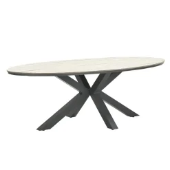Garden Impressions Tulli tuintafel 220x115 cm - licht bruin