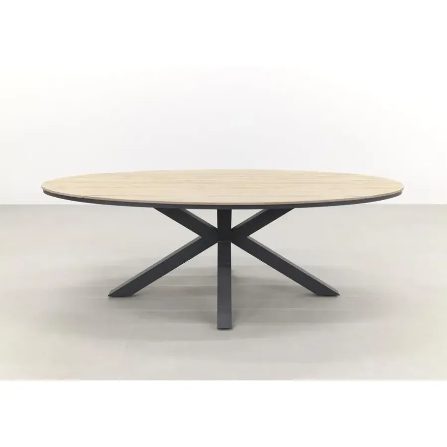 Garden Impressions Tulli tuintafel 220x115 cm - licht bruin