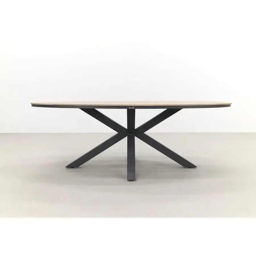 Garden Impressions Tulli tuintafel 220x115 cm - licht bruin
