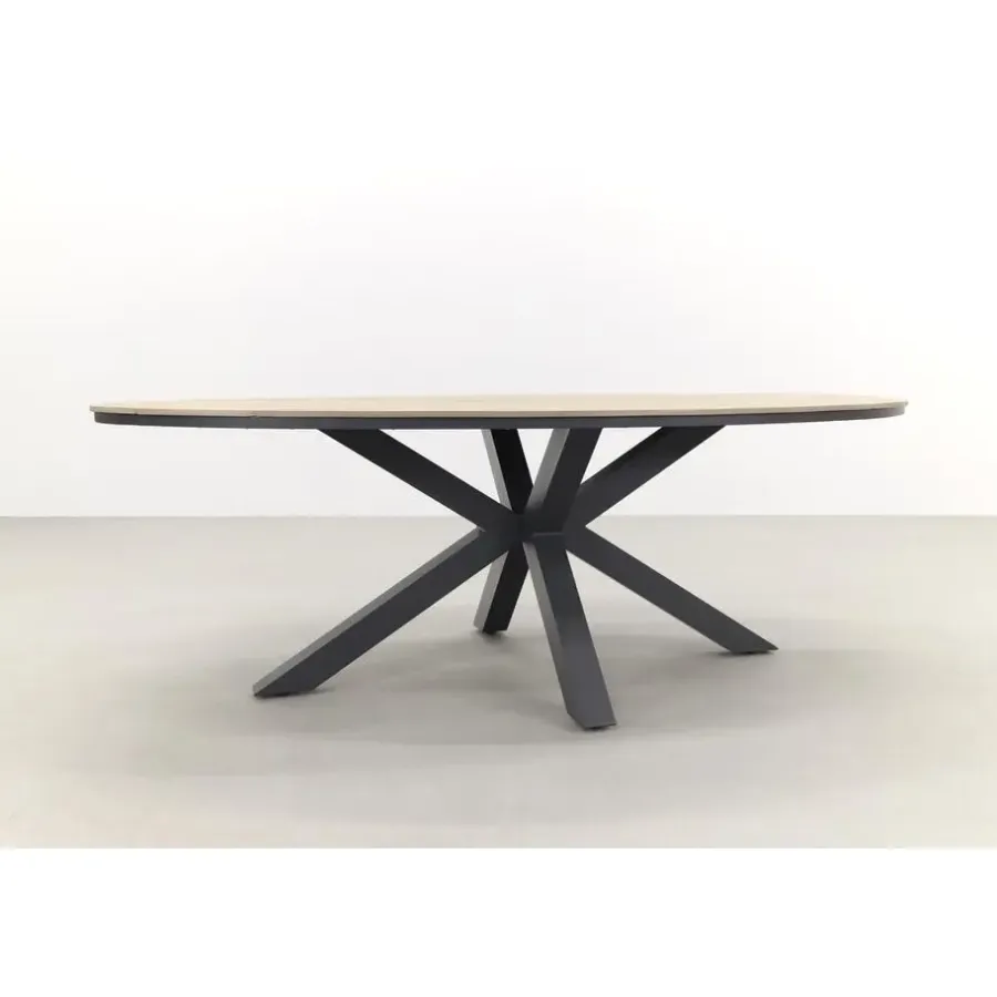 Garden Impressions Tulli tuintafel 220x115 cm - licht bruin
