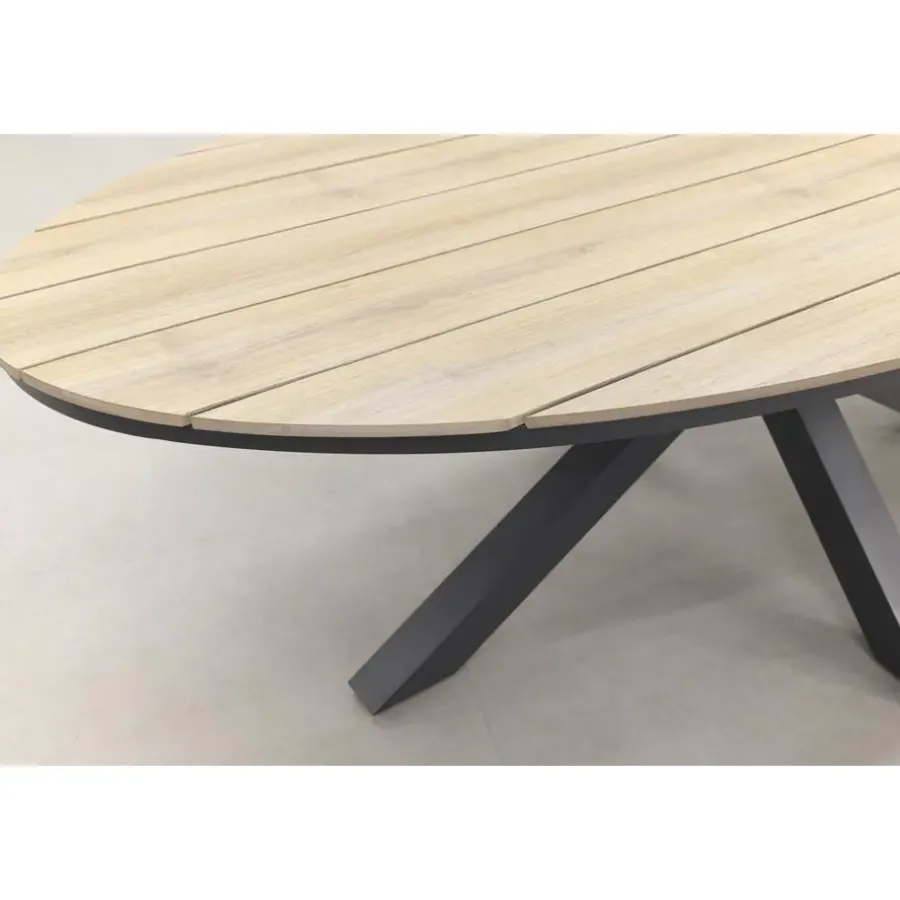 Garden Impressions Tulli tuintafel 220x115 cm - licht bruin