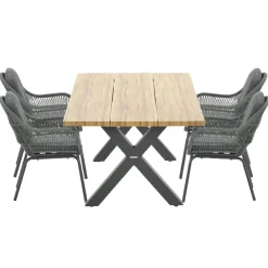Tuinsets-Garden Impressions Yima tuinset 7-delig - Zadar tafel 180x100 cm