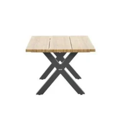 Tuintafels-Garden Impressions Zadar tuintafel 180x100 donker grijs - X-frame
