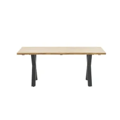 Tuintafels-Garden Impressions Zadar tuintafel 180x100 donker grijs - X-frame