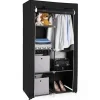 Parya Home Garderobekast XL - Kledingkast - Opvouwbare Garderobekast Zwart -170x88x45