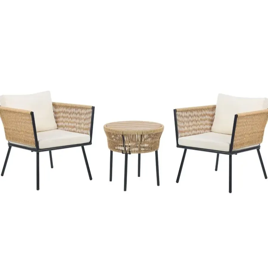 Beliani GARGANO - Tuinset - Beige - PE rotan