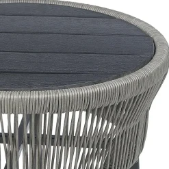 Beliani GARGANO - Tuinset - Grijs - PE rotan