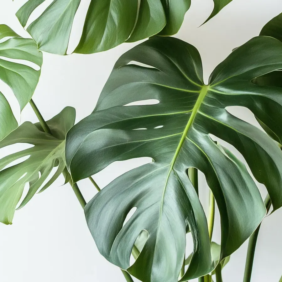 Kamerplanten-Plant in a Box Gatenplant - Monstera deliciosa - Hoogte 50-60cm - ⌀17cm