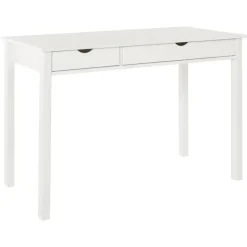 Bureaus-Loft24 Gava - Bureau met 2 laden in grenen wit