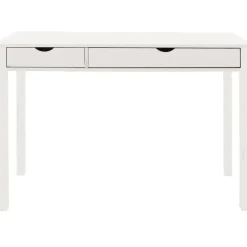 Bureaus-Loft24 Gava - Klein bureau met 2 wit grenen deuren
