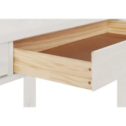 Bureaus-Loft24 Gava - Klein bureau met 2 wit grenen deuren