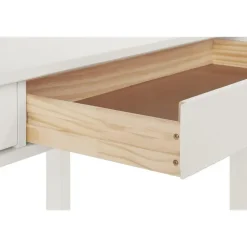 Bureaus-Loft24 Gava - Klein bureau met 2 wit grenen deuren