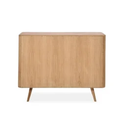 Leen Bakker Gazzda Ena Drawer Eikenhouten Ladekast - Naturel / Wit