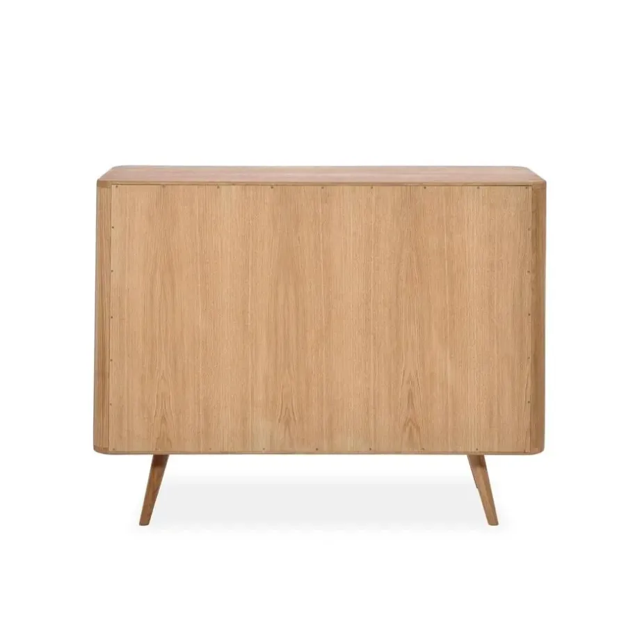 Leen Bakker Gazzda Ena Drawer Eikenhouten Ladekast - Naturel / Wit