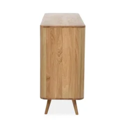 Leen Bakker Gazzda Ena Drawer Eikenhouten Ladekast - Naturel / Wit
