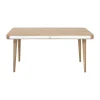 Houten Eettafels-Leen Bakker Gazzda Ena Table Eikenhouten Eettafel 160 x 90 cm - Whitewash