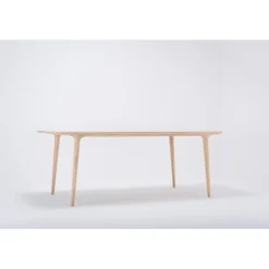 Leen Bakker Gazzda Fawn Table Houten Eettafel - 200 x 90 cm - Whitewash Eiken