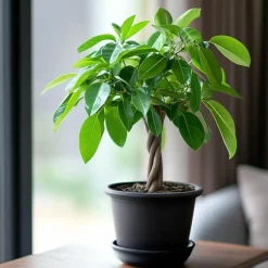 Kamerplanten-Plant in a Box Geldboom - Pachira aquatica - Hoogte 60-70cm - ⌀17cm