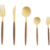 Besteksets-Leen Bakker GEMELLI - Bestekset 30-delig - Goud - RVS