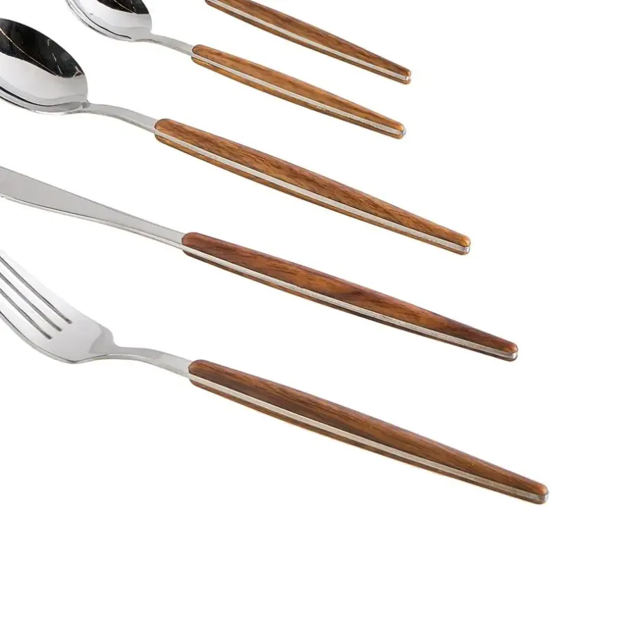 Besteksets-Leen Bakker GEMELLI - Bestekset 30-delig - Zilver - RVS