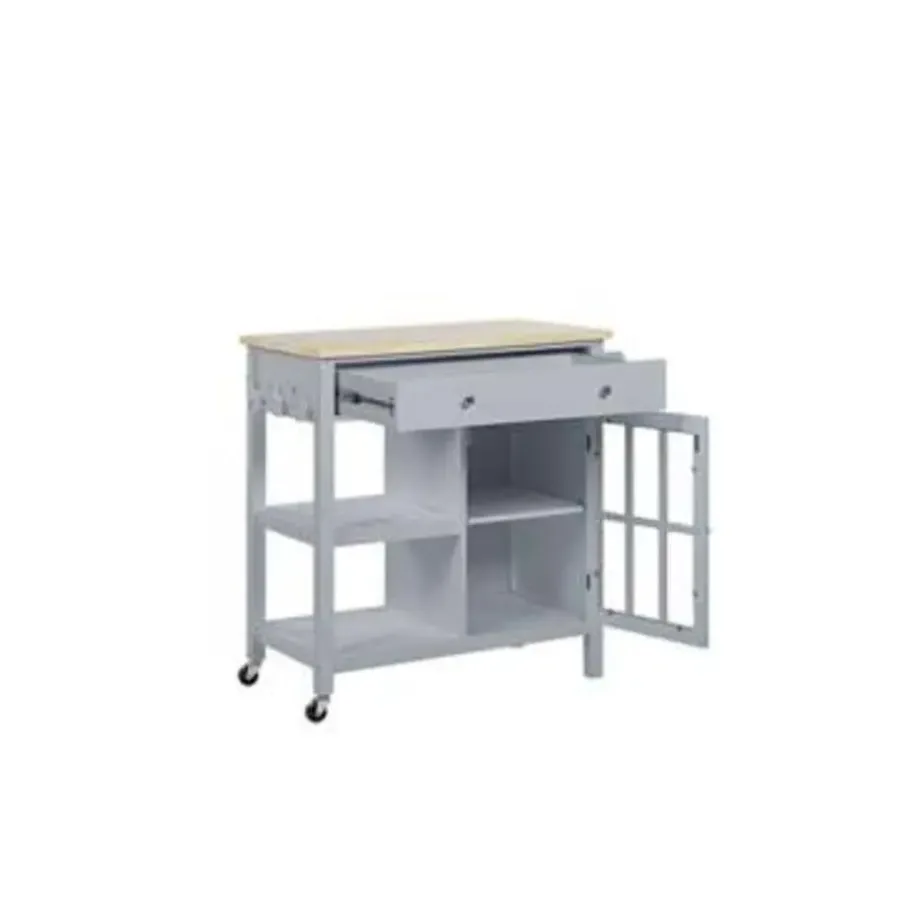 Beliani GENOA - Keukentrolley - Grijs - MDF