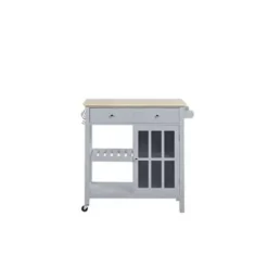 Beliani GENOA - Keukentrolley - Grijs - MDF