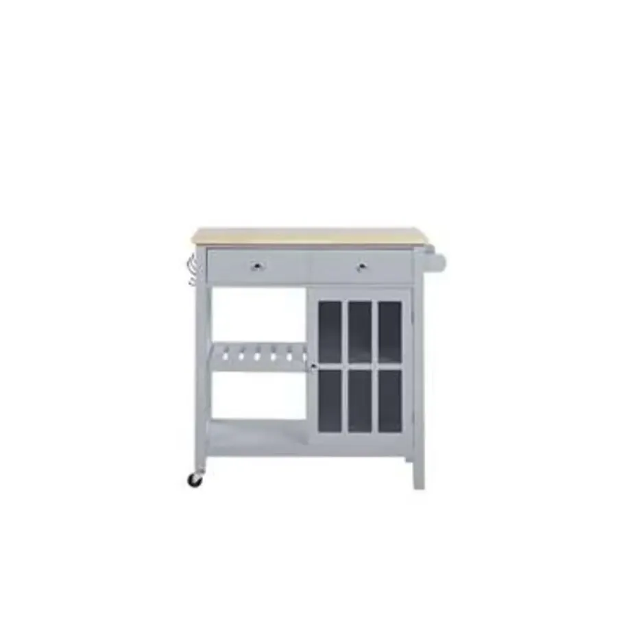 Beliani GENOA - Keukentrolley - Grijs - MDF