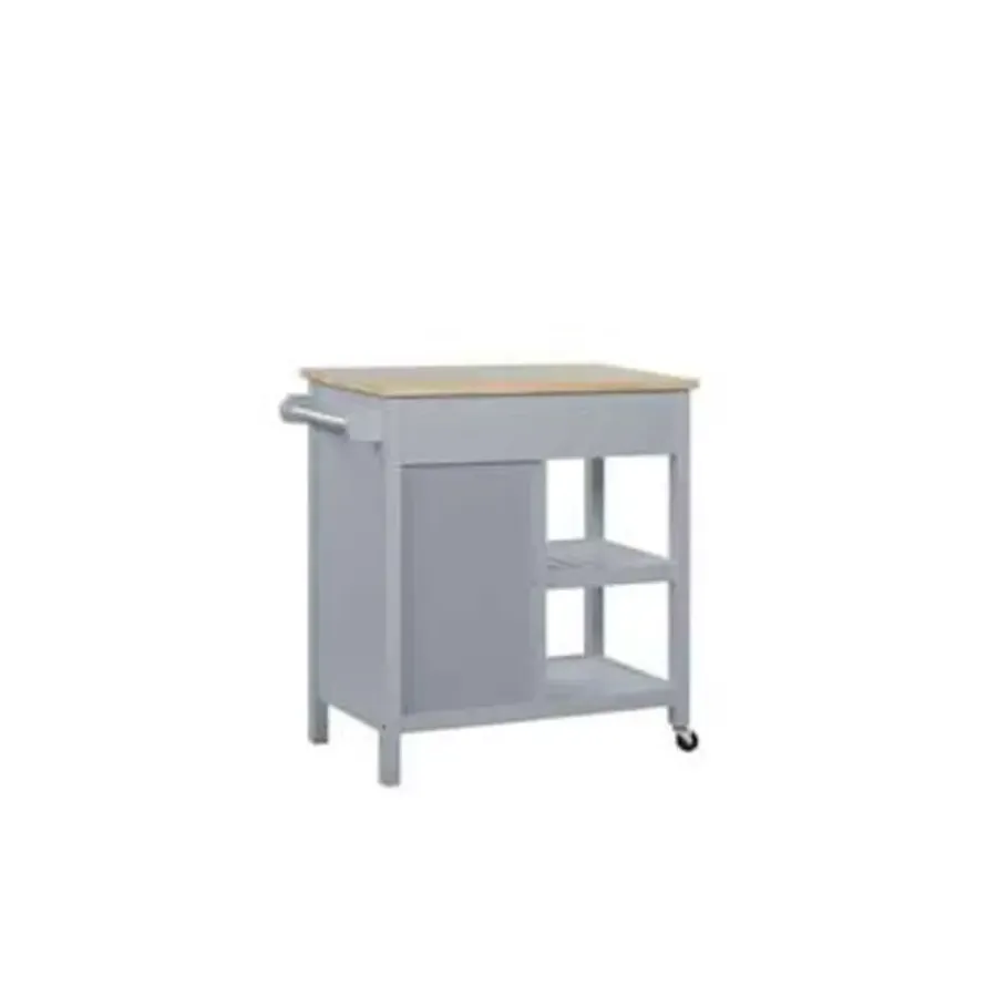 Beliani GENOA - Keukentrolley - Grijs - MDF