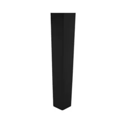 Beliani GEORGIA - Eettafel - Zwart - 90 x 150 cm - Rubberhout