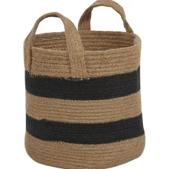 Opbergmanden-Beliani GEREDE - Mand set van 2 - Beige - Jute
