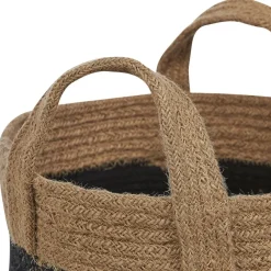 Opbergmanden-Beliani GEREDE - Mand set van 2 - Beige - Jute
