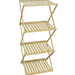 Gerimport Badkamer/keuken rek/organizer - bamboe - opvouwbaar