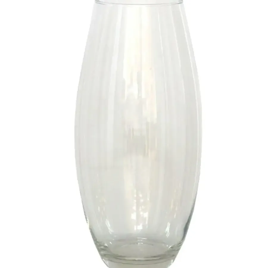 Gerimport Bloemenvaas - helder glas - D17 x 37 cm