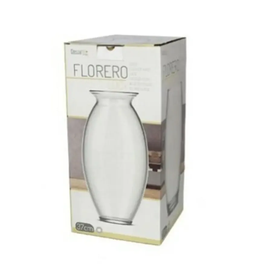 Gerimport Bloemenvaas - helder glas - D17 x 37 cm