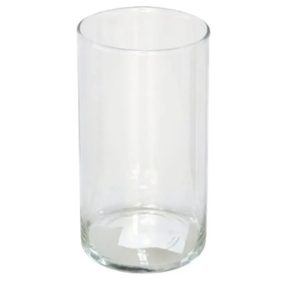 Vazen-Gerimport Bloemenvaas cilinder - helder glas - D10 x H20 cm