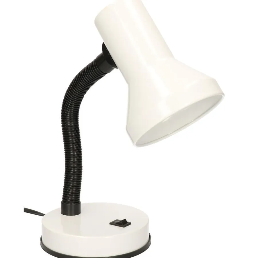 Bureaulampen|Bureaulampen-Merkloos Gerimport Bureaulamp - wit - 13 x 30 cm - buigbaar