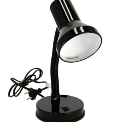 Bureaulampen|Bureaulampen-Gerimport Bureaulamp - zwart - 13 x 30 cm - buigbaar