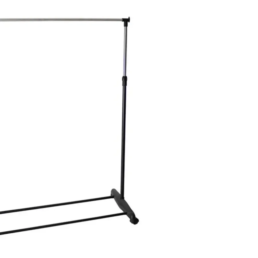 Kledingopbergers|Kledingrekken-Gerimport Kledingrek - enkele stang - verrijdbaar - 90x160 cm
