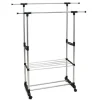 Gerimport Kledingrek - mobiel - dubbele stang - 160 cm