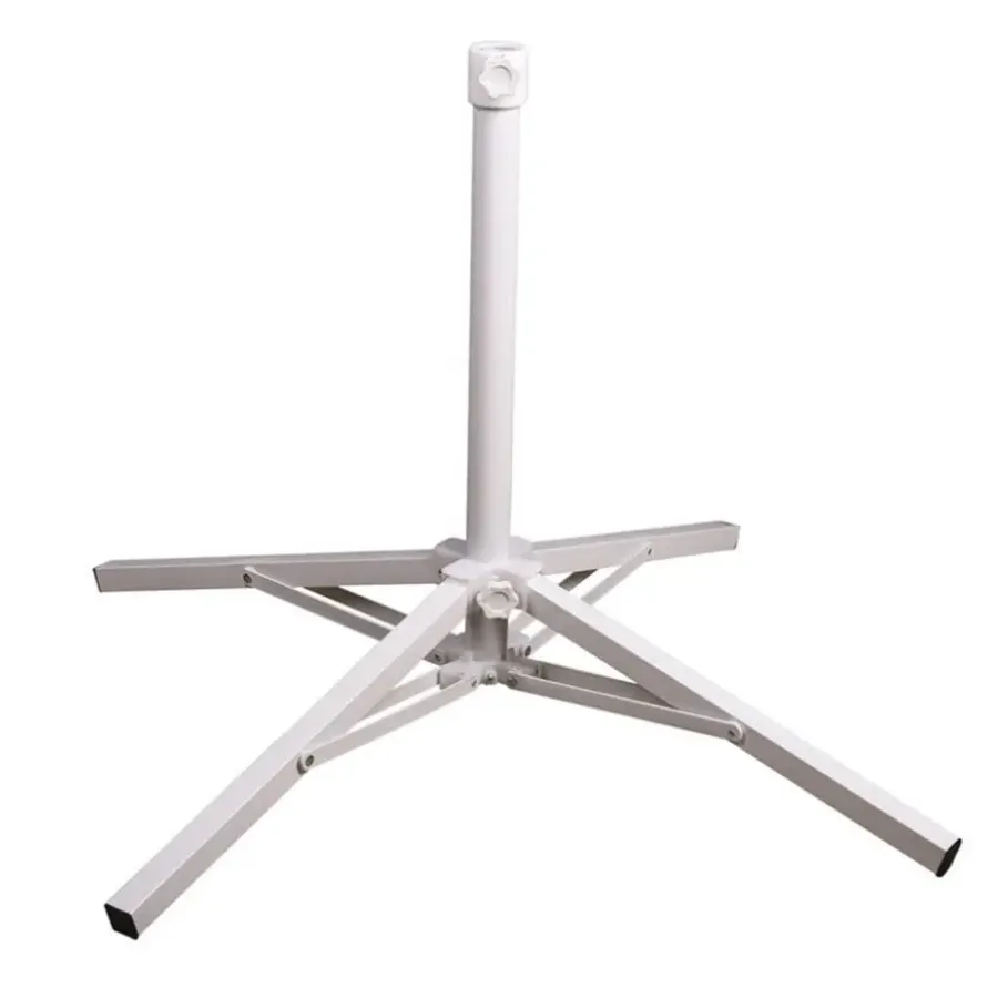 Parasolvoeten-Gerimport parasolvoet/kruisvoet - metaal - 85 x 56 cm - 25/32 mm